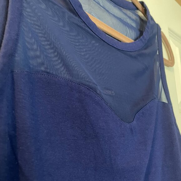 Express navy blue mesh heart-shaped tank - Picture 2 of 7